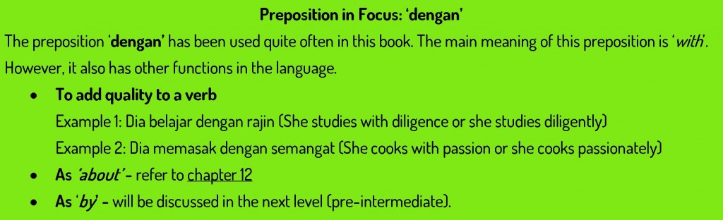 Preposition in Focus